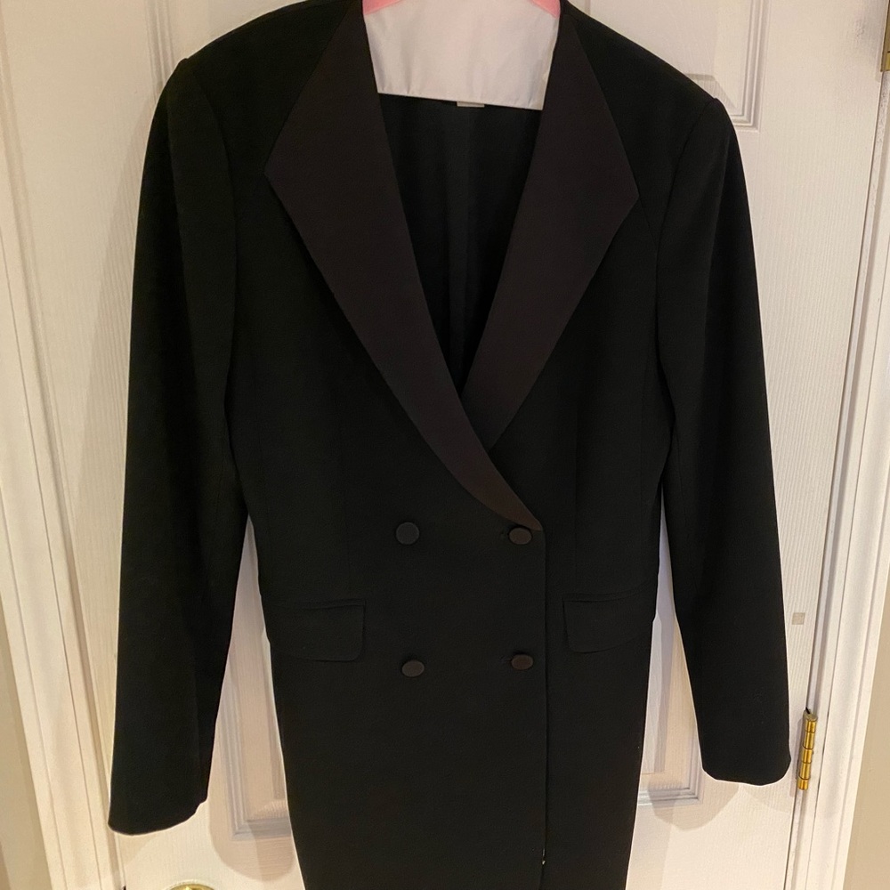 H&M Tuxedo Blazer dress - black, size 8